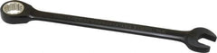 Proto - 7/16" 12 Point Combination Wrench - 15° Head Angle, 6-1/2" OAL, Steel, Black Chrome Finish - Exact Tooling