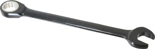 Proto - 3/4" 12 Point Combination Wrench - 15° Head Angle, 9-3/4" OAL, Steel, Black Chrome Finish - Exact Tooling