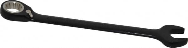 Proto - 17mm 12 Point Combination Wrench - 15° Head Angle, 8-7/8" OAL, Steel, Black Chrome Finish - Exact Tooling