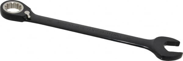 Proto - 30mm 12 Point Combination Wrench - 15° Head Angle, 15-7/8" OAL, Steel, Black Chrome Finish - Exact Tooling