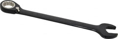 Proto - 30mm 12 Point Combination Wrench - 15° Head Angle, 15-7/8" OAL, Steel, Black Chrome Finish - Exact Tooling