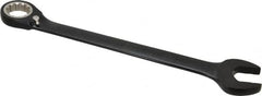 Proto - 34mm 12 Point Combination Wrench - 15° Head Angle, 18-1/8" OAL, Steel, Black Chrome Finish - Exact Tooling