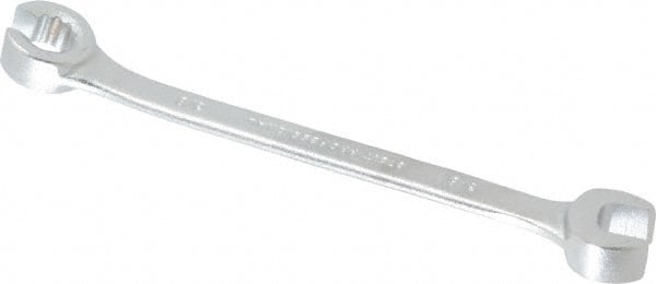 Proto - 3/8", Satin Finish, Combination Flare Nut Wrench - 12 Points, 5-11/16" OAL, Steel, Double End Head - Exact Tooling