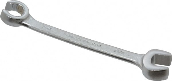 Proto - 9/16 x 9/16", Satin Finish, Combination Flare Nut Wrench - 12 Points, 6-15/16" OAL, Steel, Double End Head - Exact Tooling