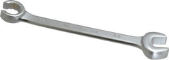 Proto - 5/8 x 5/8", Satin Finish, Combination Flare Nut Wrench - 12 Points, 7-5/8" OAL, Steel, Double End Head - Exact Tooling