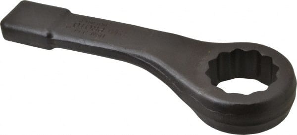 Proto - 2-1/8" 12 Point Striking Box Wrench - Single End, 3" Head Diam x 1-5/16" Head Thickness, 11" OAL, Steel, Black Finish - Exact Tooling