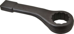 Proto - 2-1/8" 12 Point Striking Box Wrench - Single End, 3" Head Diam x 1-5/16" Head Thickness, 11" OAL, Steel, Black Finish - Exact Tooling