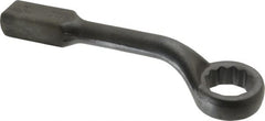 Proto - 2-1/16" 12 Point Striking Box Wrench - Single End, 3-5/16" Head Diam x 1-1/4" Head Thickness, 13-1/2" OAL, Steel, Black Finish, 60° Offset - Exact Tooling