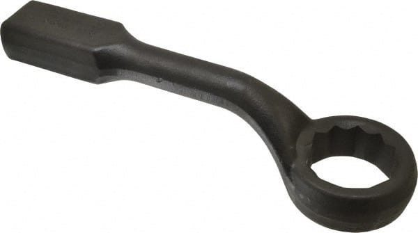 Proto - 2-7/8" 12 Point Striking Box Wrench - Single End, 4-25/32" Head Diam x 1-7/8" Head Thickness, 16" OAL, Steel, Black Finish, 60° Offset - Exact Tooling