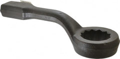 Proto - 3-1/2" 12 Point Striking Box Wrench - Single End, 6-1/4" Head Diam x 2-3/8" Head Thickness, 18" OAL, Steel, Black Finish, 60° Offset - Exact Tooling