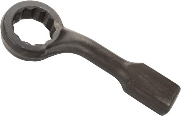 Proto - 3-3/4" 12 Point Striking Box Wrench - Single End, 6-1/4" Head Diam x 2-3/8" Head Thickness, 18" OAL, Steel, Black Finish, 60° Offset - Exact Tooling