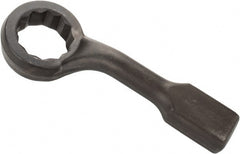 Proto - 3-3/4" 12 Point Striking Box Wrench - Single End, 6-1/4" Head Diam x 2-3/8" Head Thickness, 18" OAL, Steel, Black Finish, 60° Offset - Exact Tooling