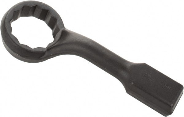 Proto - 4-1/4" 12 Point Striking Box Wrench - Single End, 6-1/4" Head Diam x 2-3/8" Head Thickness, 18" OAL, Steel, Black Finish, 60° Offset - Exact Tooling