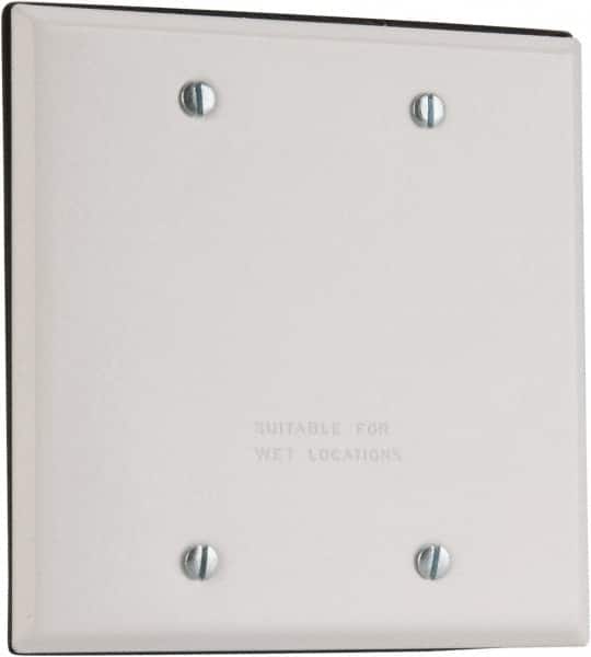 Cooper Crouse-Hinds - Electrical Outlet Box Aluminum Weatherproof Cover - Includes Gasket - Exact Tooling