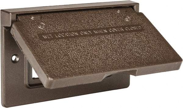 Cooper Crouse-Hinds - Electrical Outlet Box Aluminum Weatherproof Cover - Includes Gasket - Exact Tooling
