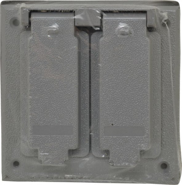 Cooper Crouse-Hinds - Electrical Outlet Box Aluminum Weatherproof Cover - Includes Gasket - Exact Tooling
