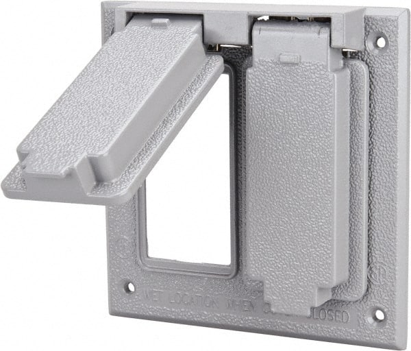 Cooper Crouse-Hinds - Electrical Outlet Box Aluminum Weatherproof Cover - Includes Gasket - Exact Tooling