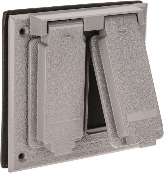 Cooper Crouse-Hinds - Electrical Outlet Box Aluminum Weatherproof Cover - Includes Gasket - Exact Tooling
