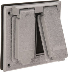 Cooper Crouse-Hinds - Electrical Outlet Box Aluminum Weatherproof Cover - Includes Gasket - Exact Tooling