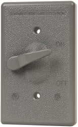 Cooper Crouse-Hinds - Electrical Outlet Box Aluminum Extended Switch Cover - Includes Gasket Stamped - Exact Tooling