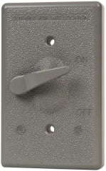 Cooper Crouse-Hinds - Electrical Outlet Box Aluminum Extended Switch Cover - Includes Gasket Stamped - Exact Tooling
