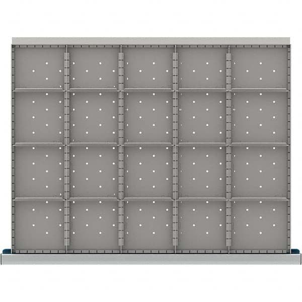 LISTA - 20-Compartment Drawer Divider Layout for 3.15" High Drawers - Exact Tooling