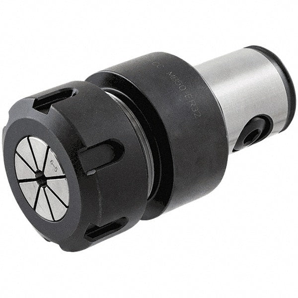 Iscar - 2.01mm to 19.99mm Capacity, 55mm Projection, Modular Connection, ER32 Collet Chuck - Through-Spindle - Exact Tooling