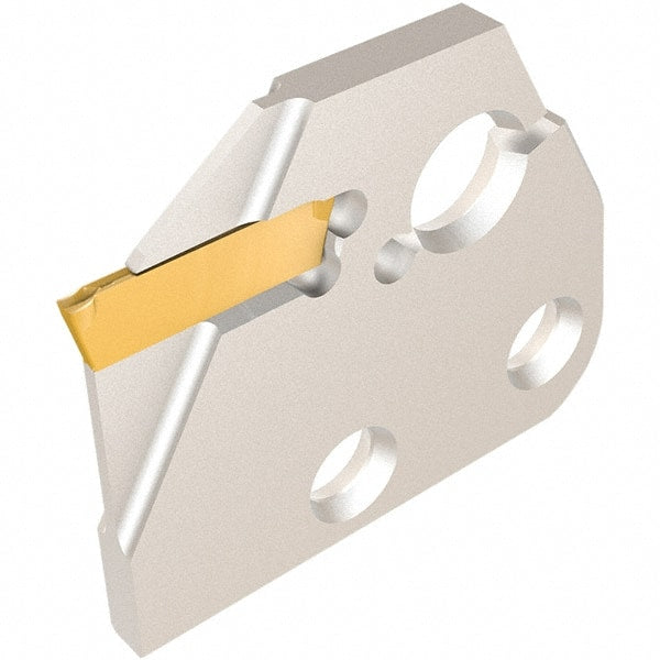 Iscar - Left Hand, 1.5mm Insert Width, Indexable Cutoff and Grooving Support Blade - DGAD 1.5B-D20 - Exact Tooling