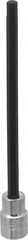 Proto - 3/8" Drive, 6mm Hex Bit Socket - 6-29/32" OAL, 5" Bit Length - Exact Tooling
