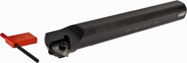 Iscar - Internal Thread, Right Hand Cut, 1-1/4" Shank Width x 1-1/4" Shank Height Indexable Threading Toolholder - 10" OAL, IR/L-TR Insert Compatibility, SI Toolholder, Series IscarThread - Exact Tooling