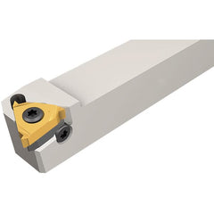Iscar - External Thread, Left Hand Cut, 1/2" Shank Width x 1/2" Shank Height Indexable Threading Toolholder - 3-1/4" OAL, Various Insert Compatibility, SE Toolholder, Series IscarThread - Exact Tooling