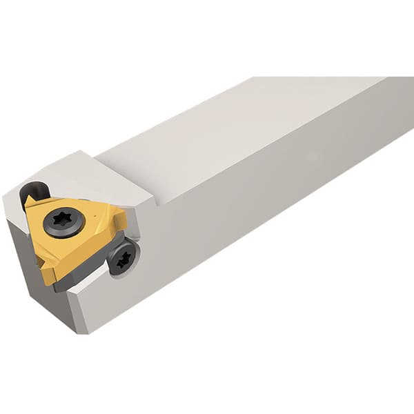 Iscar - External Thread, Left Hand Cut, 1" Shank Width x 1" Shank Height Indexable Threading Toolholder - 6" OAL, Various Insert Compatibility, SE Toolholder, Series IscarThread - Exact Tooling