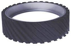 Made in USA - 6" Diam x 3" Wide Contact Wheel - Quick Change, Soft - Exact Tooling
