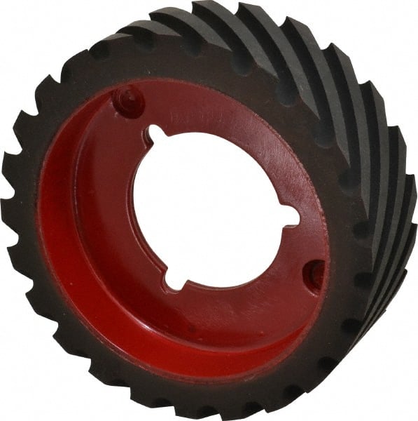 Made in USA - 6" Diam x 2" Wide Contact Wheel - Quick Change, Hard - Exact Tooling