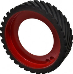 Made in USA - 8" Diam x 2" Wide Contact Wheel - Quick Change, Hard - Exact Tooling
