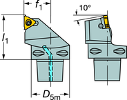 C6-266LFG-45065-22 CoroThread® 266 Coromant Capto® Toolholder - Exact Tooling