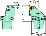 C5-266RFGZ35060-22 CoroThread® 266 Coromant Capto® Toolholder - Exact Tooling