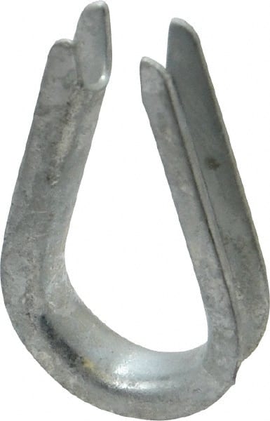 Value Collection - 3/16" Wire Rope Thimble Clip - Steel, Galvanized - Exact Tooling