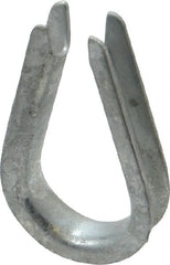 Value Collection - 3/16" Wire Rope Thimble Clip - Steel, Galvanized - Exact Tooling