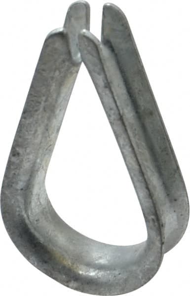 Value Collection - 5/16" Wire Rope Thimble Clip - Steel, Galvanized - Exact Tooling