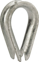 Value Collection - 7/16" Wire Rope Thimble Clip - Steel, Galvanized - Exact Tooling