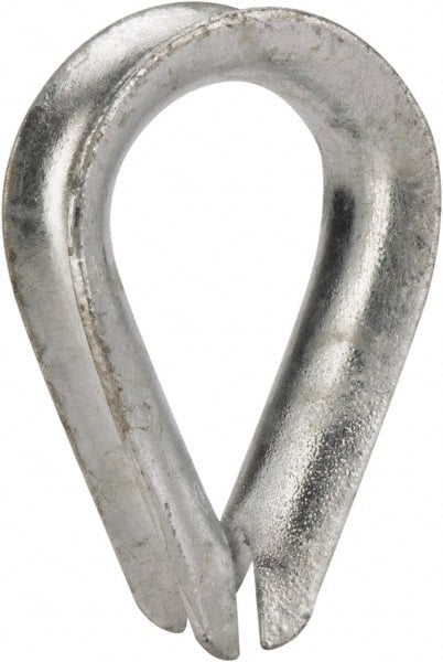 Value Collection - 1/2" Wire Rope Thimble Clip - Steel, Galvanized - Exact Tooling