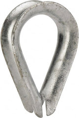 Value Collection - 1/2" Wire Rope Thimble Clip - Steel, Galvanized - Exact Tooling