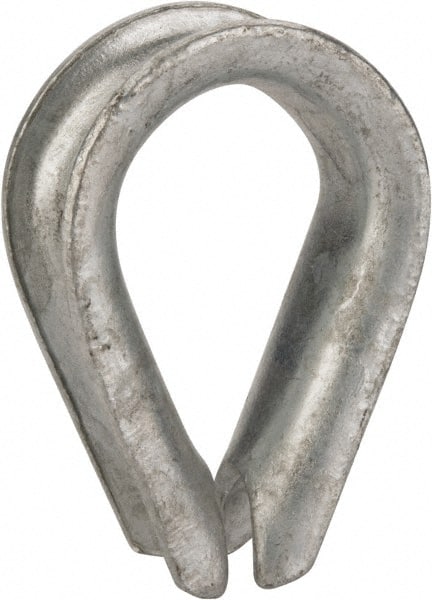 Value Collection - 3/4" Wire Rope Thimble Clip - Steel, Galvanized - Exact Tooling