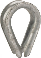 Value Collection - 3/4" Wire Rope Thimble Clip - Steel, Galvanized - Exact Tooling