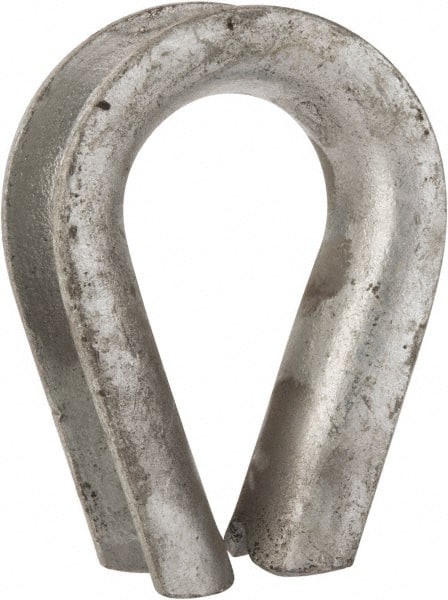 Value Collection - 7/8" Wire Rope Thimble Clip - Steel, Galvanized - Exact Tooling