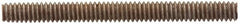 Value Collection - 1/2-13 4-1/2" OAL Fully Threaded Stud - Carbon Steel, Plain Finish - Exact Tooling