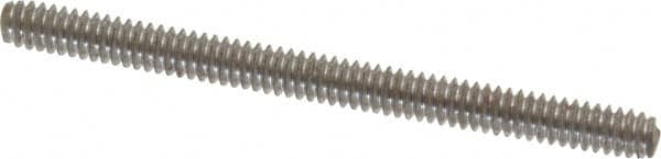 Value Collection - #10-24 2-1/2" OAL Fully Threaded Stud - Carbon Steel, Plain Finish - Exact Tooling