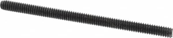 Value Collection - 1/4-20 4" OAL Fully Threaded Stud - Carbon Steel, Plain Finish - Exact Tooling