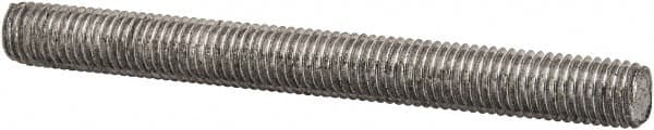 Value Collection - 1/4-28 2-1/2" OAL Fully Threaded Stud - Carbon Steel, Plain Finish - Exact Tooling